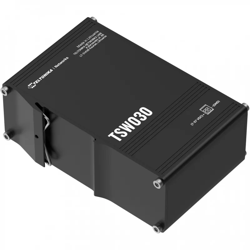 Teltonika TSW030, nevaldomas 8 prievadų pramoninis Ethernet jungiklis