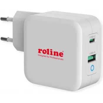 ROTRONIC-SECOMP Roline maitinimo blokas - 65 W - 3,25 A - PD, QC 3.0 - 2 išvesties prievadai (USB, USB-C)