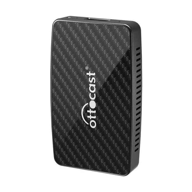 Ottocast CA400-S 4-in-1 adapteris CarPlay / Android Auto – belaidis ir laidinis, juodas