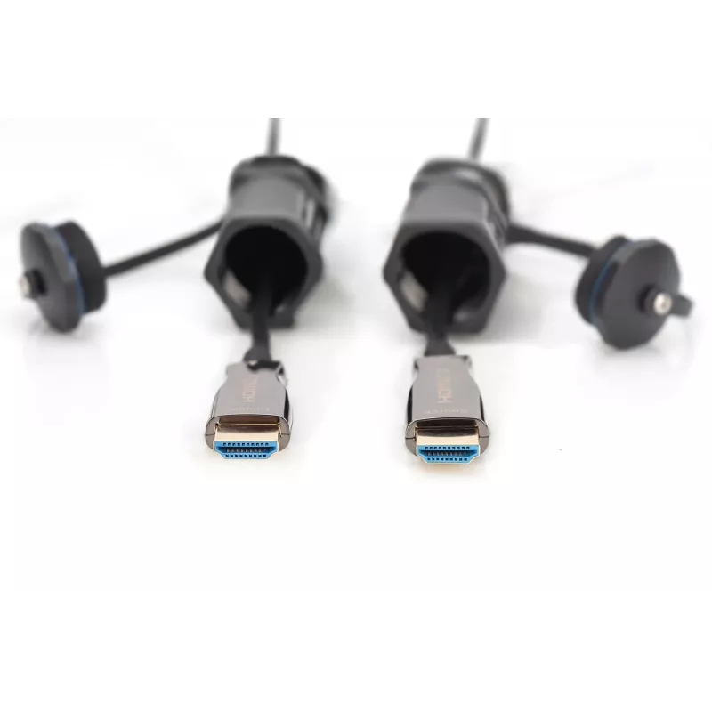 Digitus 4K HDMI AOC Šarvuotas jungiamasis kabelis 10m 2.0 14,4 Gbit/s