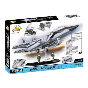 Cobi statybiniai blokeliai Boeing F-15EX Eagle II modelio rinkinys COIB-5900, kolekcinis mastelio konstravimo rinkinys