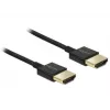 DeLOCK Slim Premium HDMI laidas, 2,0 m, triguba izoliacija, juodas (84773)
