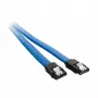 CableMod ModMesh SATA kabelis - Serial ATA 150/300/600 - SATA (M) į SATA (M) - 60 cm - Šviesiai mėlyna (CM-CAB-SATA-N60KLB-R)