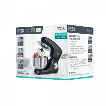 Virtuvinis kombainas TEESA EASY COOK Single Black TSA3545-B 1000W 4L