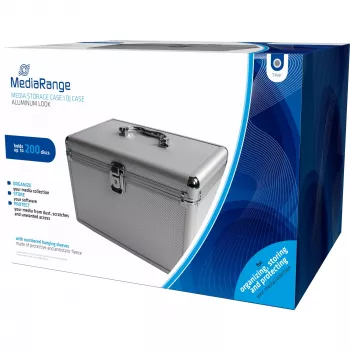 Dėklas MediaRange BOX75 200 diskų sidabrinis