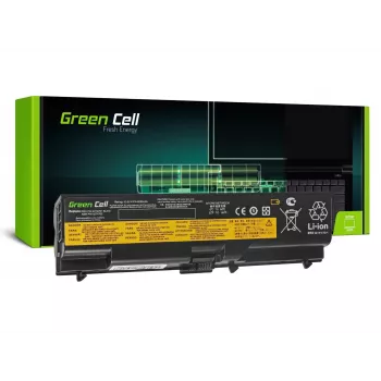 Baterija Green Cell LE05, skirta Lenovo ThinkPad T410 T420 T510 T520 W510 Edge 14 15 E525 — 11,1V 4400mAh Li-Ion, 6 elementų, juoda