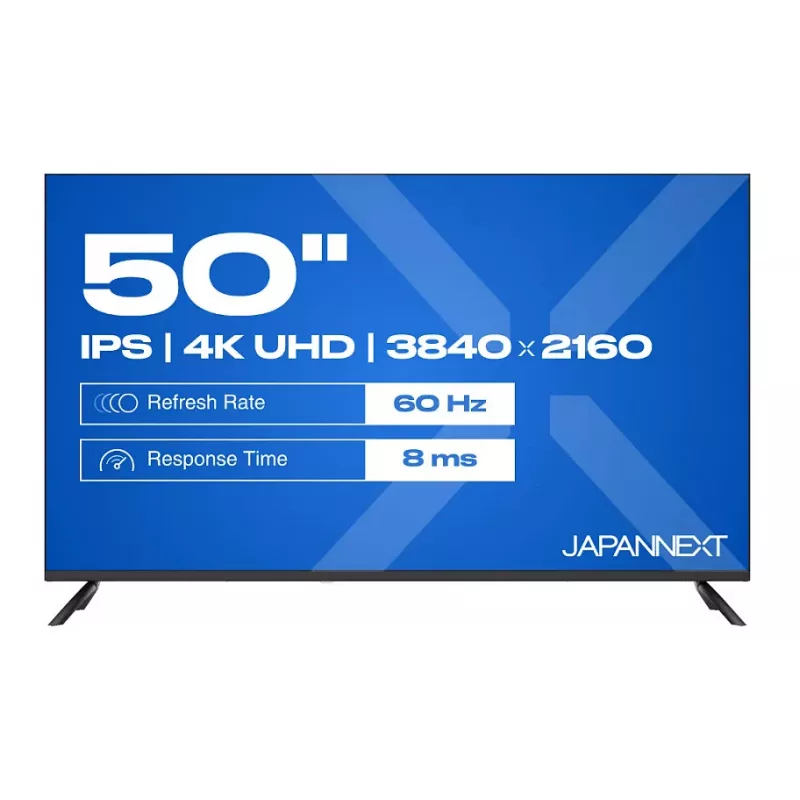 Monitorius JAPANNEXT JN-IPS500UHD60F 127 cm (50 colių) 16:9 IPS UHD, energijos klasė E