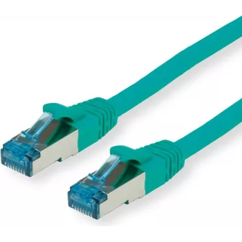 VALUE S/FTP PiMF Patch Cable Cat.6A Kl. EA Green 0.15m