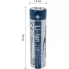 ANSMANN 18650 baterija, Li-Ion, 2600 mAh, 9,36 Wh, sidabrinė (1307-0000)