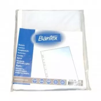 Dokumentų įdėklai Bantex Maxi 0809-203 A4, 100 µm matiniai, pakuotė