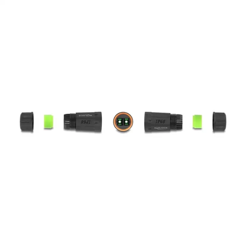DeLOCK optinio pluošto laido jungtis SC Duplex motina – SC Duplex motina APC IP68