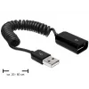 USB kabelis DeLOCK 83163 0.6 m USB 2.0 A-A juodas