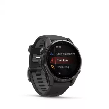 Garmin fenix 8 3.3 cm (1.3 inch) AMOLED 43 mm skaitmeninis 416 x 416 pikselių jutiklinis ekranas juodos spalvos Wi-Fi GPS (palydovas)