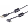 USB kabelis S/CONN 13-10001 USB 2.0 1m Juodas