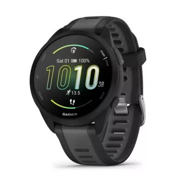 Garmin Forerunner 165 3.05 cm (1.2 colio) AMOLED 43 mm Skaitmeninis 390 x 390 pikselių Liečiamas ekranas Juodas GPS (palydovas)