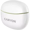 CANYON TWS-5 belaidės ausinės, žalios, Bluetooth 5.3, lietimui jautrūs valdikliai, USB-C įkrovimas
