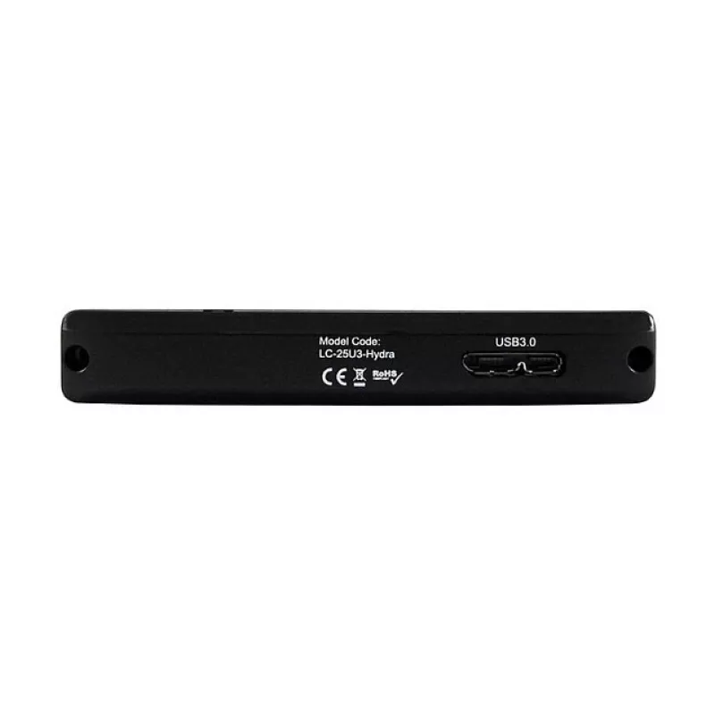 Išorinis HDD korpusas LC-Power LC-25U3-Hydra Black 2.5 colio