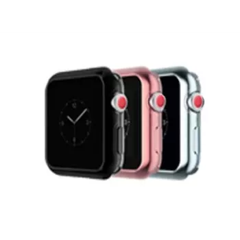 Apsauginis dėklas Devia Gold-plated series V2 Apple Watch 44mm, rožinio aukso apdaila