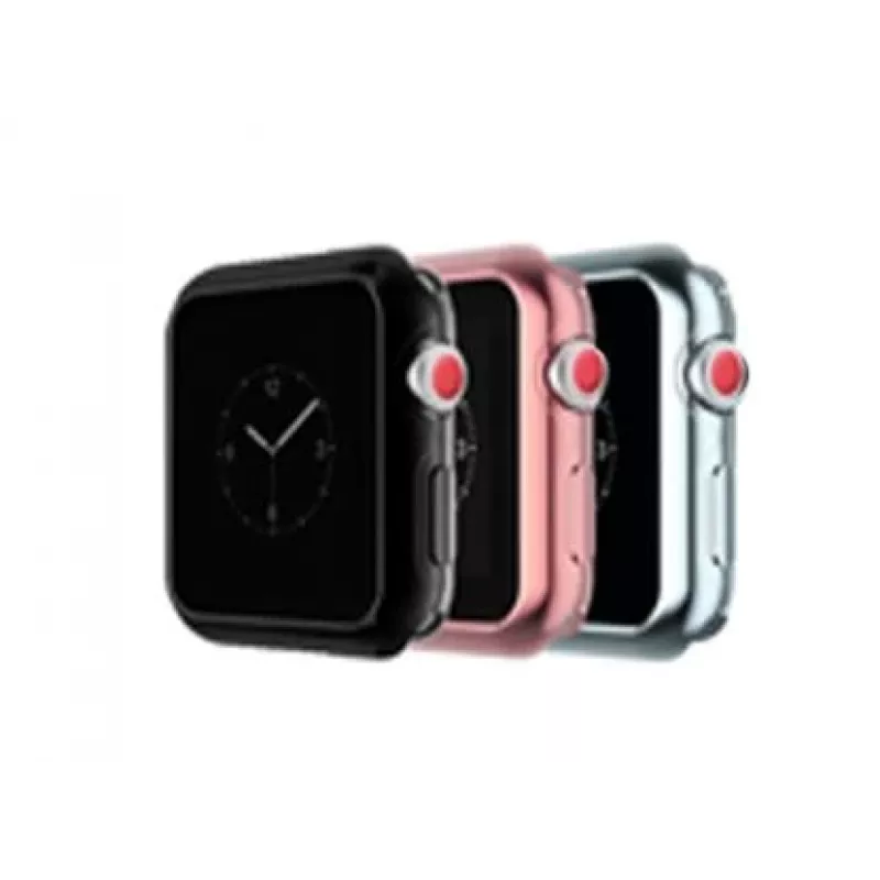 Apsauginis dėklas Devia Gold-plated series V2 Apple Watch 44mm, rožinio aukso apdaila