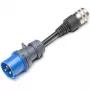 Saugos adapteris JUICE CONNECTOR, CEE32 / 230V, vienfazis (mėlynas, skirtas JUICE BOOSTER 2)
