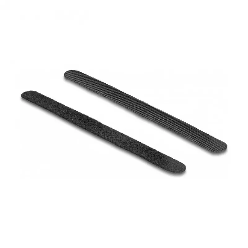DeLOCK lipnusis užsegimas (Velcro) žiedo skaitytuvui, juodas, 9 mm x 160 mm