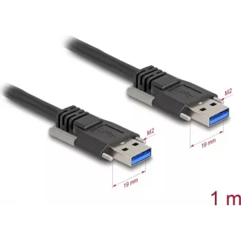 USB kabelis DeLOCK 80997 USB 3.2 Gen 1 1 m USB A juodas