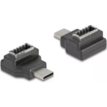 DeLOCK 67235 lyties keitiklis USB Type-C į USB Type-E juodas