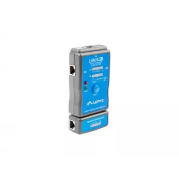 Lanberg NT-0403 tinklo kabelio testeris PoE testeris Mėlynas