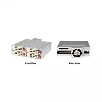 Priekinio skydelio diskų blokas Supermicro CSE-M14TQC, juodas, 147×201×41 mm, LED indikatoriai