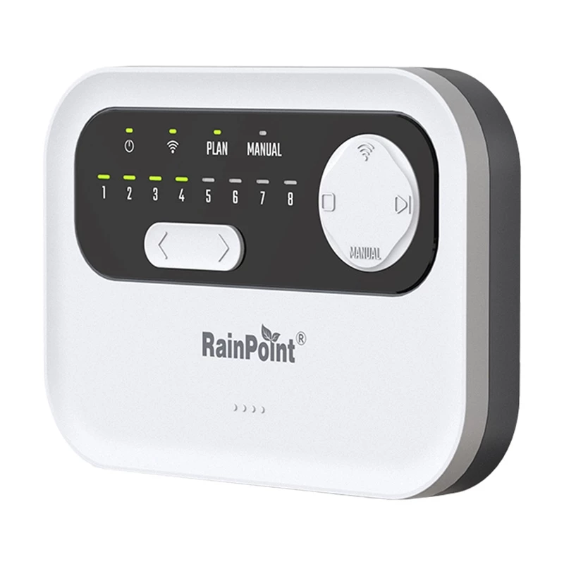 Laistymo valdiklis RainPoint HIC801W WiFi — 8 zonų laistymo laikmatis su Wi-Fi ryšiu
