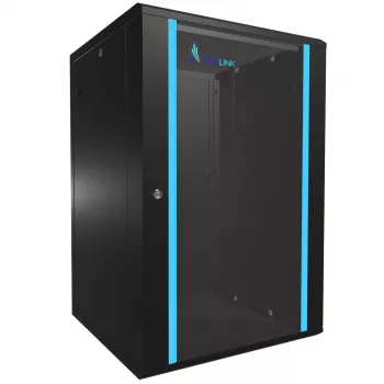 Sieninis stovas Extralink 18U 600x600 juodas su spynos raktu