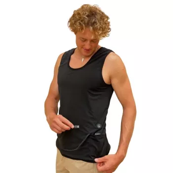 Šildoma liemenė Glovii GV2M žiemos sportui, slidinėjimui, snieglenčių sportui, unisex, juoda