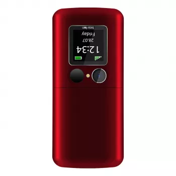 Beafon Fold 10 Silver Line raudonai-sidabrinis Dual SIM sulankstomas telefonas