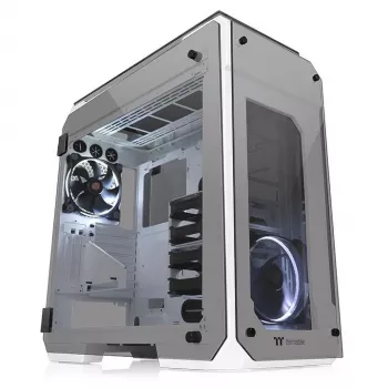 Case View 71 Riing grūdinto stiklo E-ATX pilnas bokštas - Snow Edition