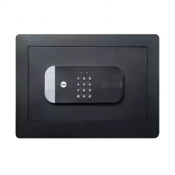 Laisvai pastatomas seifas Yale YSS/250/EB1 – elektroninė ir raktinė spyna, juodas, 250×300×350 mm