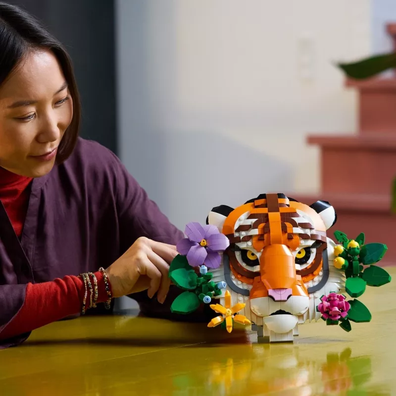 LEGO Art Fauna Collection Tigro rinkinys 31217 – pastatomas tigro modelis