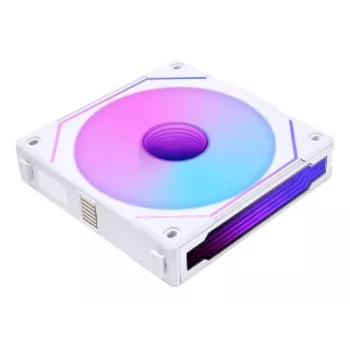 120 mm Lian Li UNI FAN SL-INF Wireless ARGB PWM — Baltas, modulinė magnetinė ventiliatorių sistema