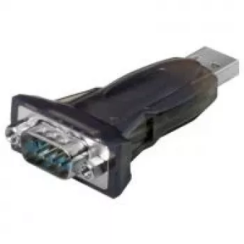 Wentronic Goobay USB Serial RS232 keitiklis mini, juodas - USB 2.0 kištukas (A tipas) > D-SUB/RS-232 kištukas (9 kontaktų) (69822)