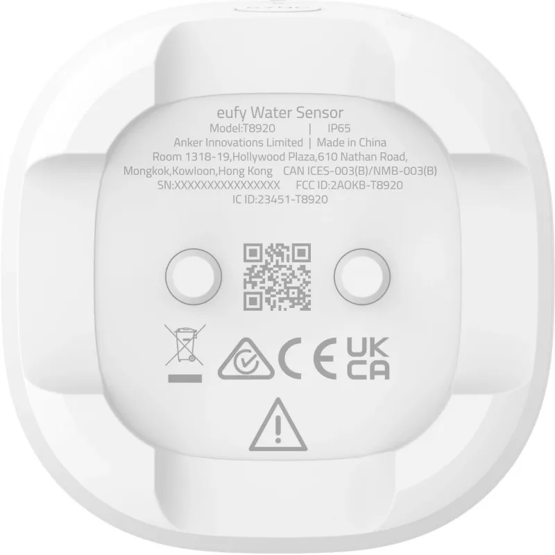Eufy vandens nuotėkio ir šalčio jutiklis T89203D1, baltas
