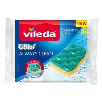 Vileda Glitzi Always Clean Vienkartinė Viskozės Kempinė 2 vnt.