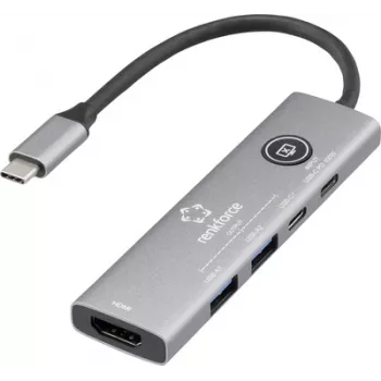 Renkforce USB-C dokavimo stotelė RF-DKS-908, universali, tinkama įvairiems prekių ženklams (RF-6797972)