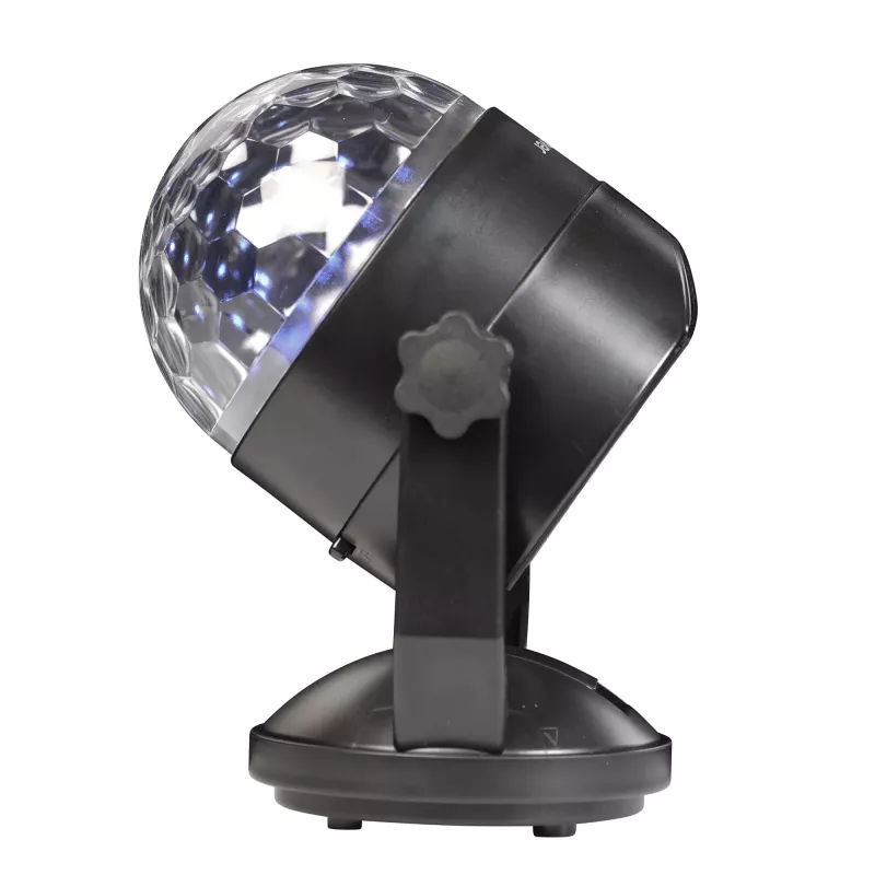 LED disko šviesos rutulys DENVER LDB-319 – kompaktiškas LED vakarėlių apšvietimas