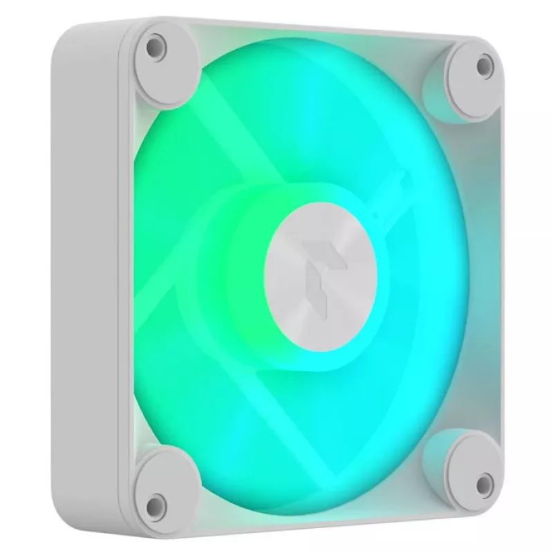 Ventiliatorius APNX FP1-Q 120 PWM ARGB-WT 120mm, PWM valdymas, ARGB apšvietimas, baltas rėmas