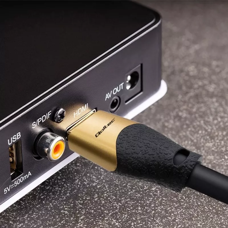 Qoltec 50357 HDMI kabelis 5 m HDMI A tipas (Standartinis) Juoda
