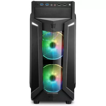 PC korpusas Sharkoon VG6-W RGB Midi Tower Juodas