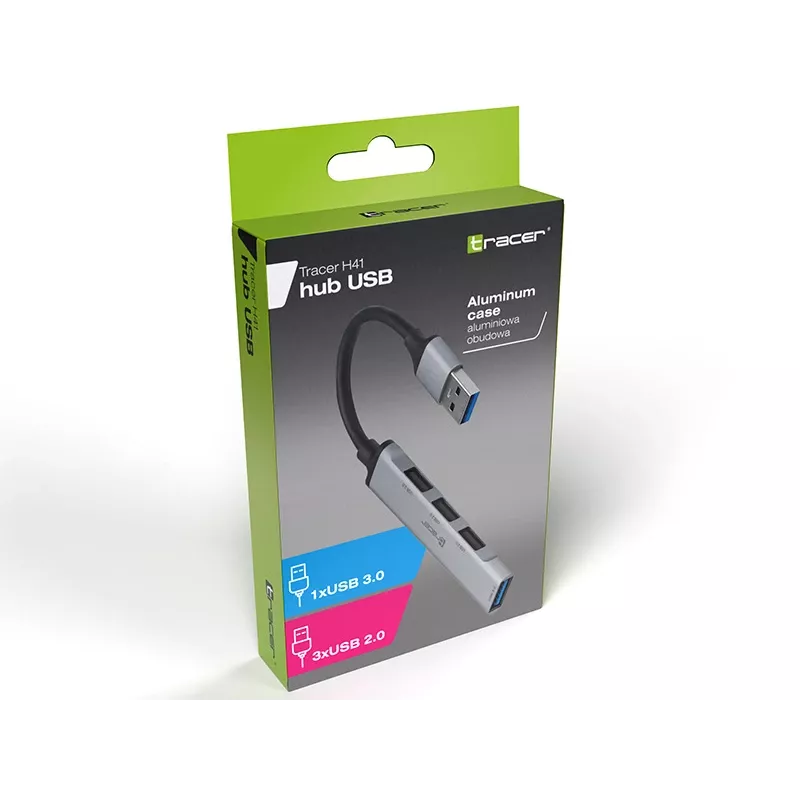USB Hub Tracer 3.0 H41, 4 prievadai
