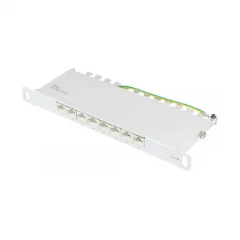 Good Connections Patchpanel 10Cat. 6A 8 prievadų 0,5HE šviesiai pilkas