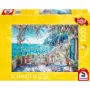 Dėlionė Schmidt Spiele Terrace by the Sea, 1000 dalių, pajūrio peizažas