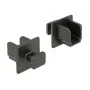 Apsauginis kištukinis dangtelis DELOCK 64010, polipropilenas, juodas, 12,2×15,2×12 mm, pakuotė po 10 vnt.