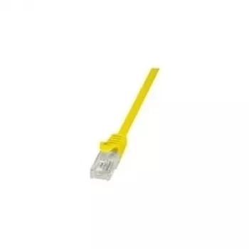 Tinklo kabelis LogiLink 3m RJ-45 Cat6 U/UTP Geltonas